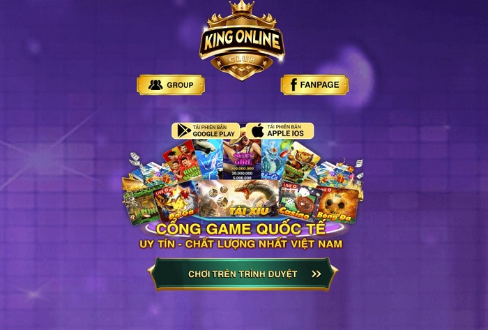 Tải King Online – Game bài đổi thưởng xanh chín 2020