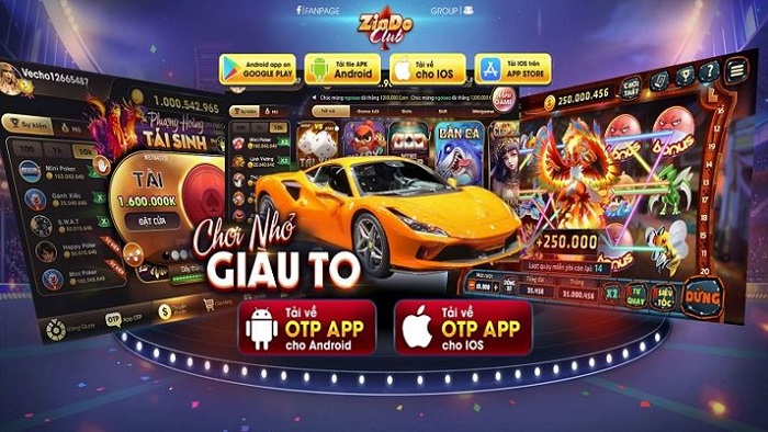 Zindo club – Đổi thưởng qua ngân hàng